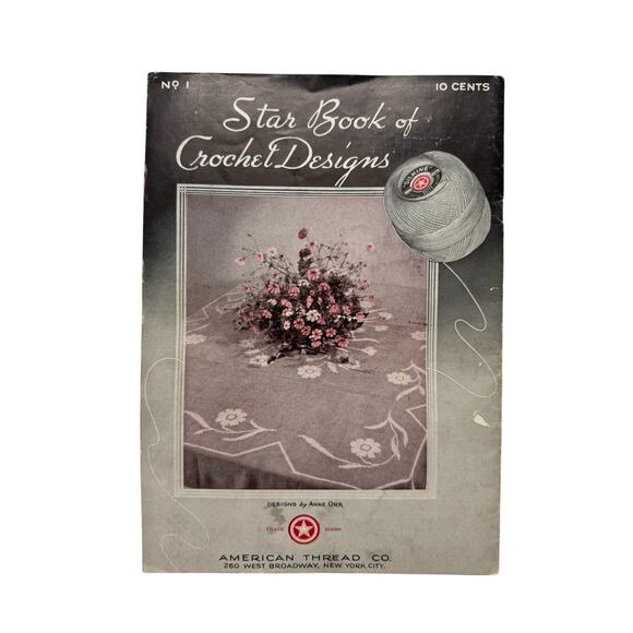 Vintage 1935 Star Book of Crochet Designs Pattern Pamphlet 20 Instructions - Picture 4 of 5